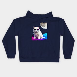 Cosmic Cats in Space Kids Hoodie